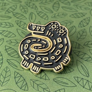 Crocodile Enamel Pin | Spirit Animal Pin | Animal Lapel Pin