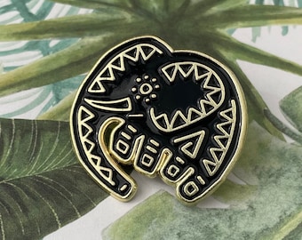 Elephant Enamel Pin | Spirit Animal Pin | Animal Lapel Pin