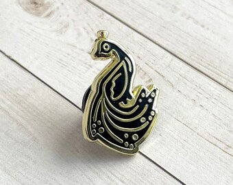 Peacock Enamel Pin | Bird Spirit Animal | Symbol of Nobility