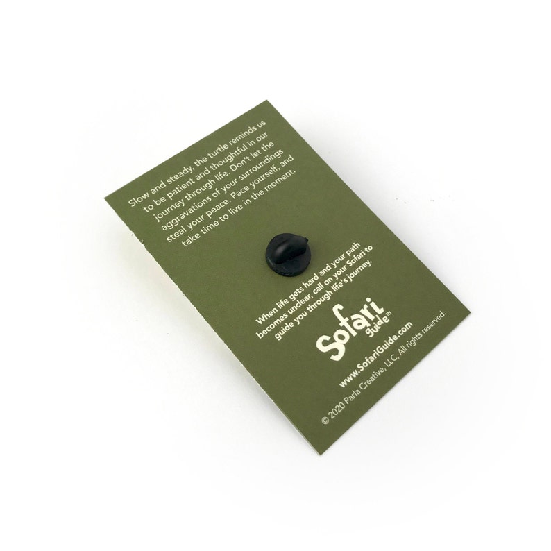 Sofari Guide Turtle Enamel Pin Animal Pin Lapel Pin Etsy