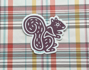 Squirrel 3 inch sticker  |  Waterproof vinyl sticker  |  Spirit animal