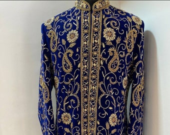 Heavy embroidery groom Sherwani Indian Pakistani wedding wedding Sherwani Nawabi suit Jodhpuri suit reception Sherwani