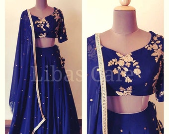 royal blue chaniya choli