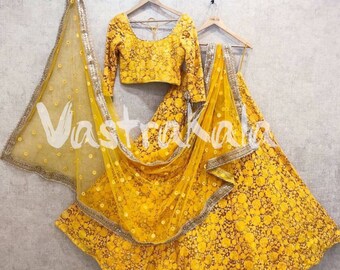 lehenga for haldi ceremony