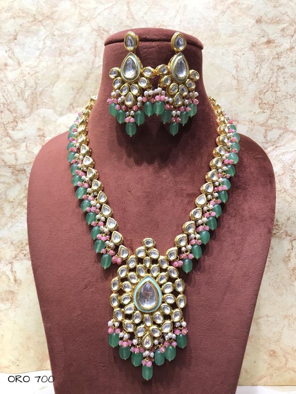 Kundan Wedding Jewellery Set Indian 