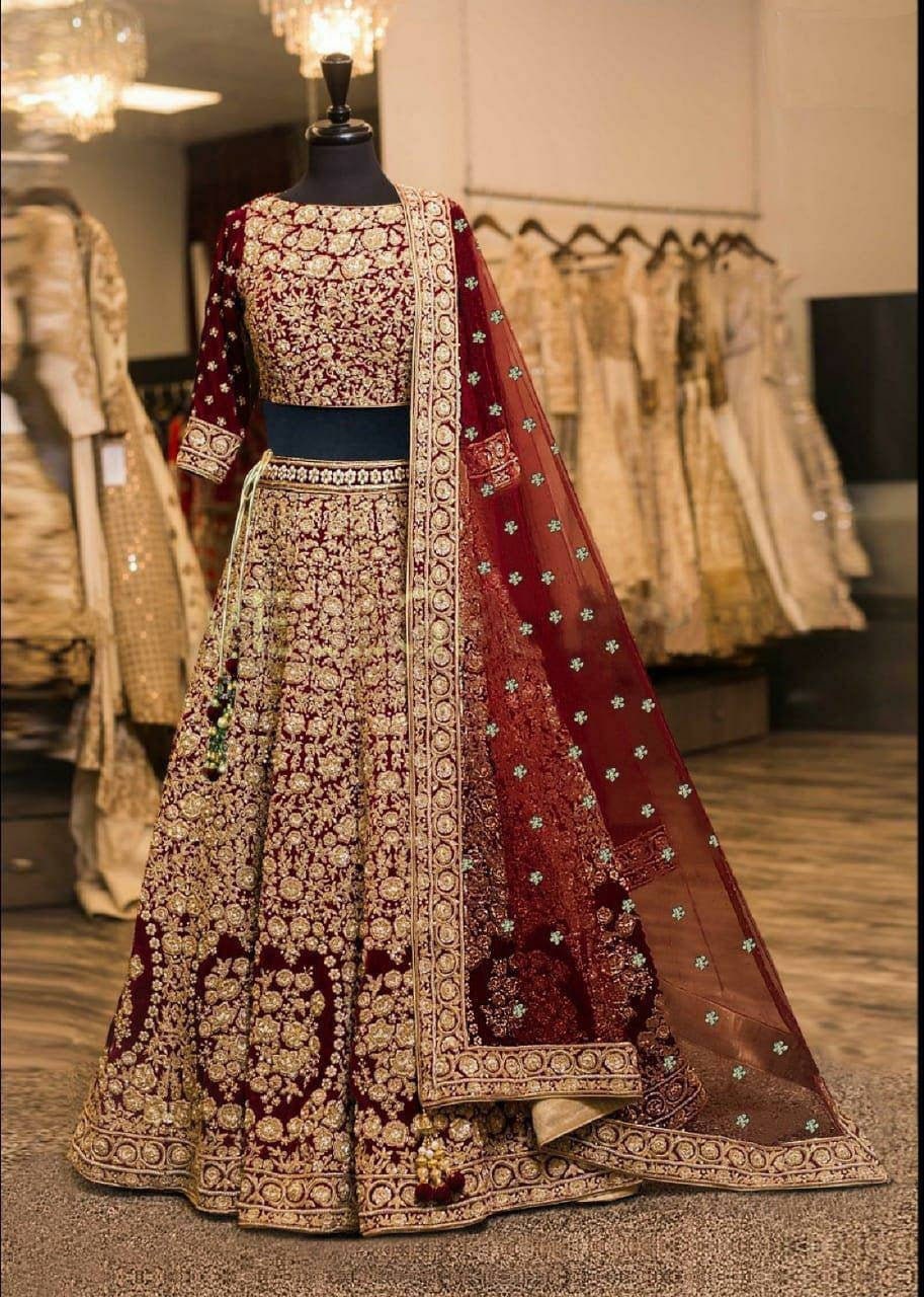 Heavy Embroidery Bridal Lehenga Choli Indian Pakistani Wedding | Etsy