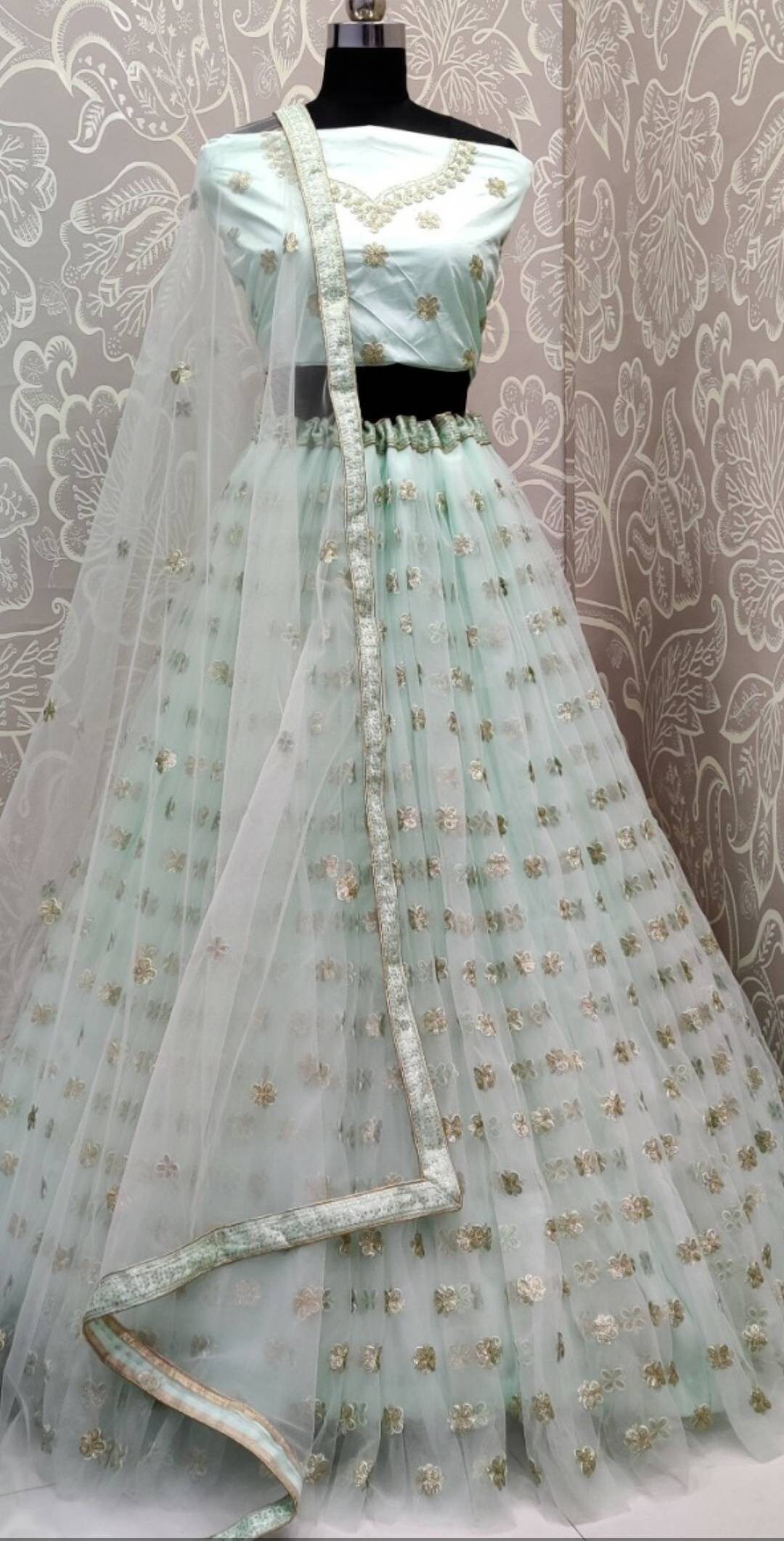 Pastel color lehenga choli bridesmaids dress Indian Pakistani Etsy