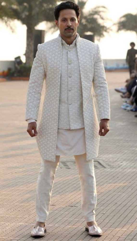 Designer Groom Sherwani Nawabi Suit 
