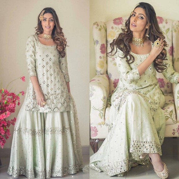 mirror punjabi suit