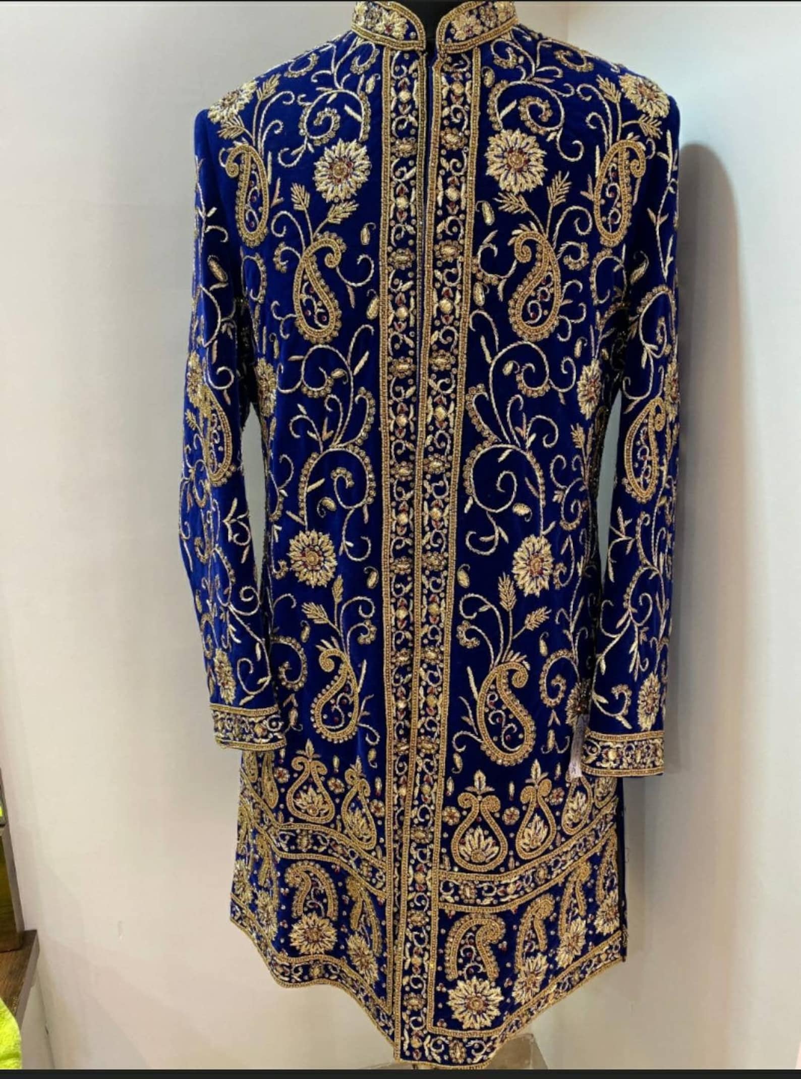 Heavy embroidery groom sherwani indian pakistani wedding  etsy Heavy embroidery groom sherwani indian pakistani wedding  etsy