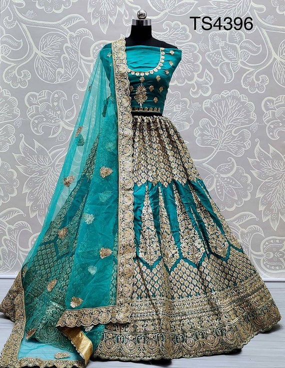 Lehenga Turquoise Blue Lehenga Choli 