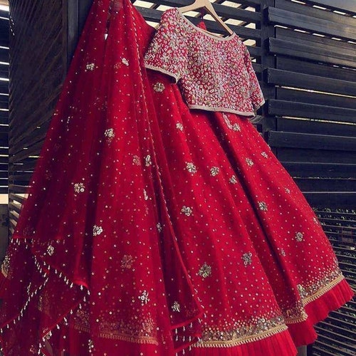 simple ghagra for wedding