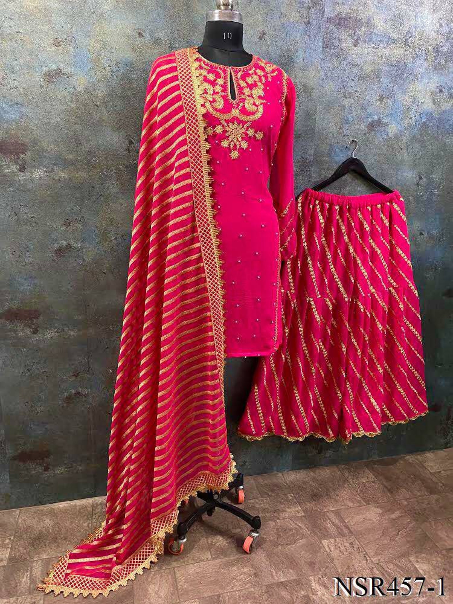 Designer Sharara Suit Kurta Palazzo Set Gharara Suit | Etsy