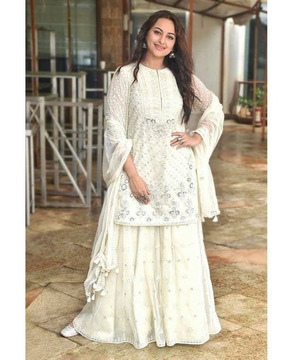 pakistani white wedding dress