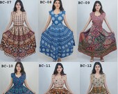 Kurtis Rajasthani Indian Traditional Hand block print Multi color Cotton Women kurti L and XL size