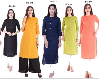 solid color kurtis online