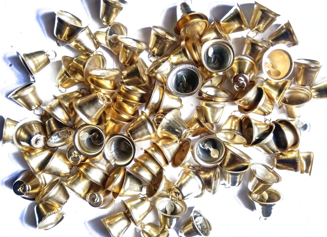 Brass Bell for Hanging Crafting 50 Pcs Etsy