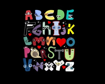 Alphabet Lore A-Z I Love You Letter For Kids Boys And Girls Unisex T-Shirt