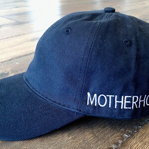 Motherhood Embroidered Hat, Customizable Hat, Soft Hat, Personalized Baseball Hat, Custom Gift, Cotton Hat