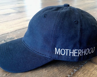 Embroidered "Motherhood" Baseball Hat: Customizable Cotton Cap