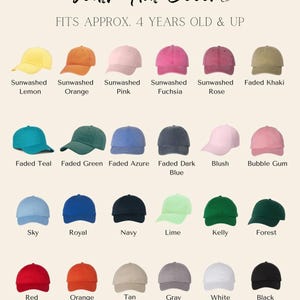 Daisy Embroidered Cotton Baseball Cap: Personalized Bachelorette Hat image 7