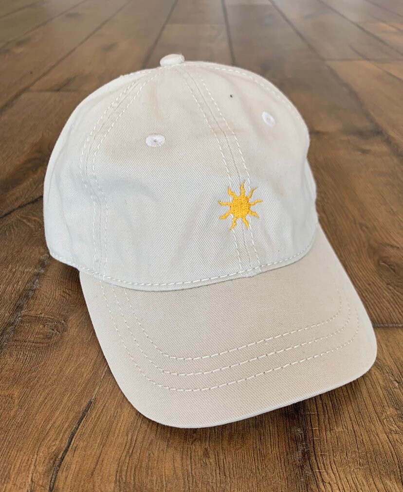 Embroidered Sun hat Etsy