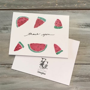 Merci pastèque Carte de vœux