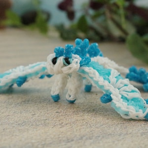 Squishy Dragon Fan Gift, Stress Ball Dragon Toy for Travel, Loom Bands Dragon Decor for Child, Pretend Play Stim Toy for Autism