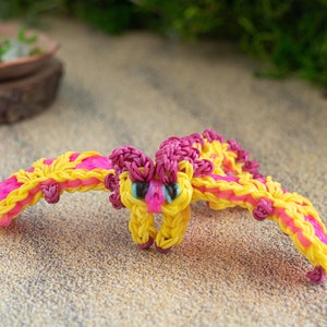 Sensory Toy Dragon Figure, Kawaii Plush Dragon Travel Toy, Loom Bands Dragon Gift, Autism ADHD ASD Stim Toy, The Dragon Girl Char image 5