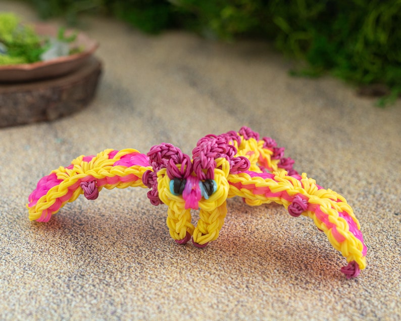 Sensory Toy Dragon Figure, Kawaii Plush Dragon Travel Toy, Loom Bands Dragon Gift, Autism ADHD ASD Stim Toy, The Dragon Girl Char image 5