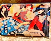 Large Vintage Ladies Mah Jong Card Bag