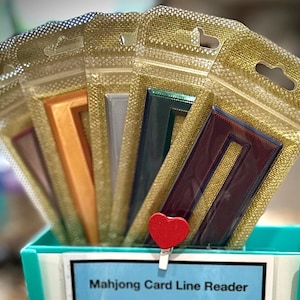 Mahjongg Card line reader - assorted colors, seller's pick!