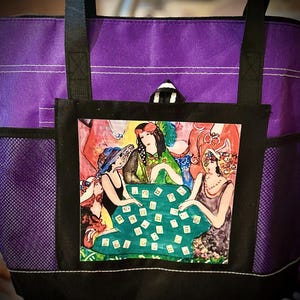 Mah Jong Card Bag/change purse set "Flapper Girl" image 3