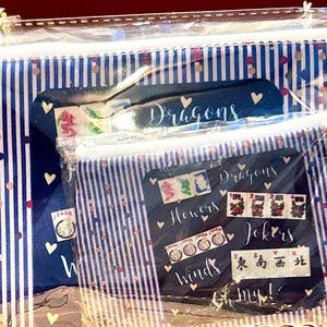 Mah Jong Card Bag/change purse set "Flapper Girl" image 6