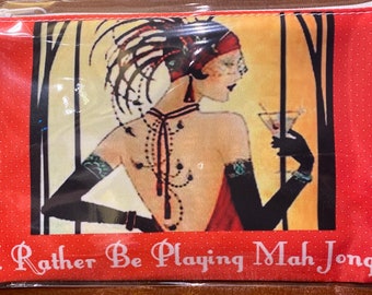 Mah Jong Deco Lady Large Bag