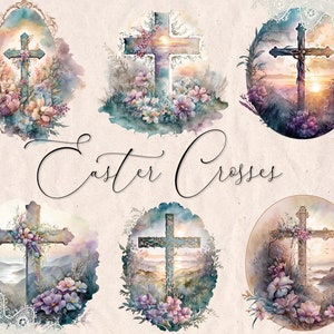 Osterkreuz PNG, Clip Art, Osterparty, DIY Einladung, Bibel, Christ, Christentum, Jesus, Kirche, druckbar, Transparent, Digital