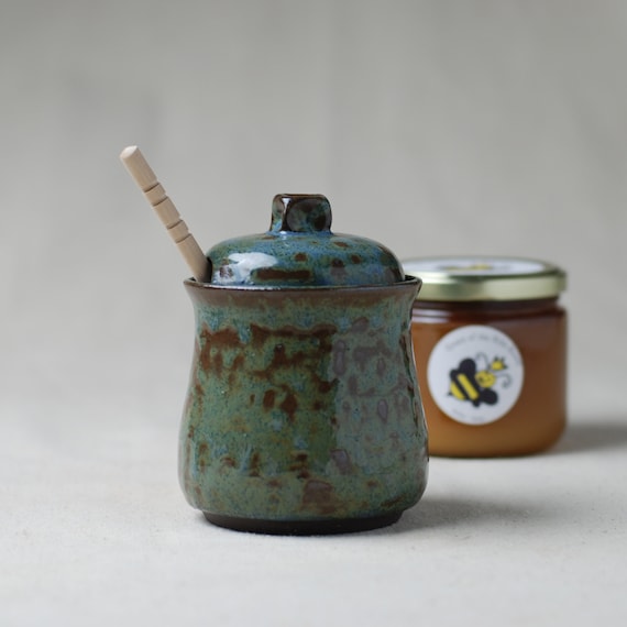 Stoneware Honey Jar / Pot de sucre Etsy