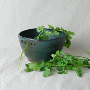 Herb Stripper Bowl--Blue/Green