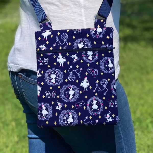 Alice in Wonderland Bag, Alice in Wonderland Crossbody Bag, Alice in Wonderland Tote, Alice in Wonderland Gift, Alice in Wonderland Lover