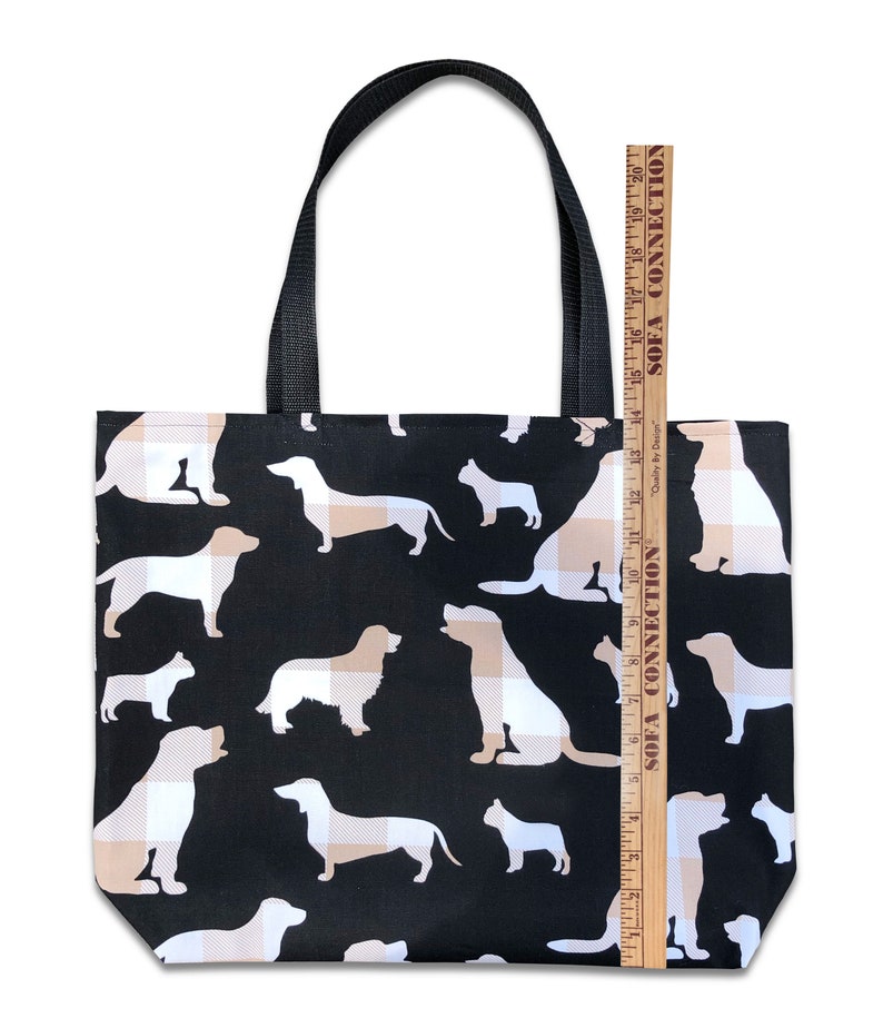Canvas Dog Tote Large Dog Tote Plaid Dog Tote Etsy