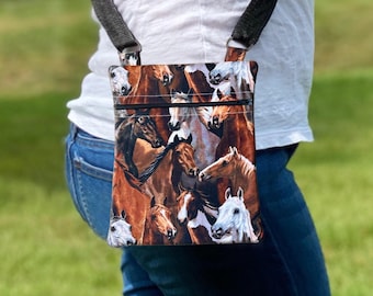 Equestrian Satchel Handbag, Horse Riding Gift, Cottagecore Bag