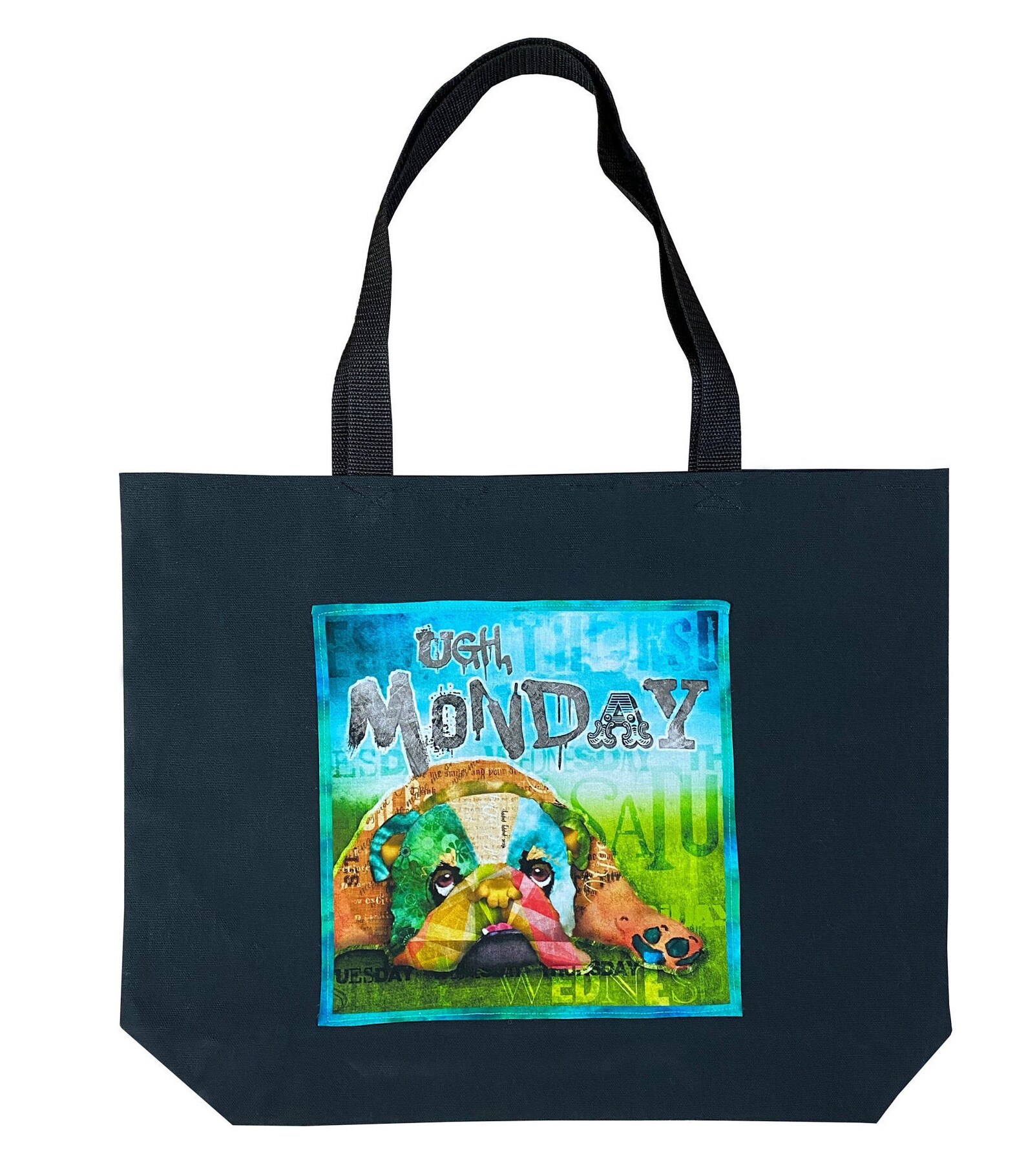 Dog Tote Bag Canvas Dog Tote Bag Tote Bag With Dog Design Etsy