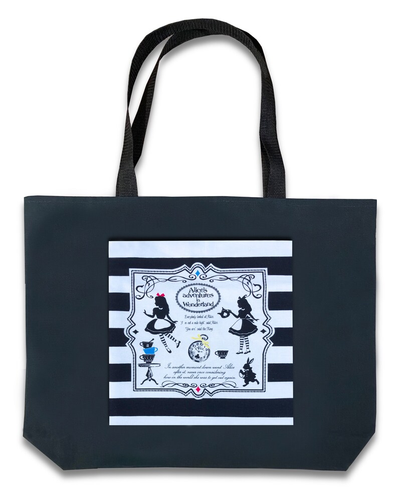 Cute Canvas Tote Bag - Reusable Grocery & Shopping Bag, 13.8x16.5", Medium, Multicolor Pattern