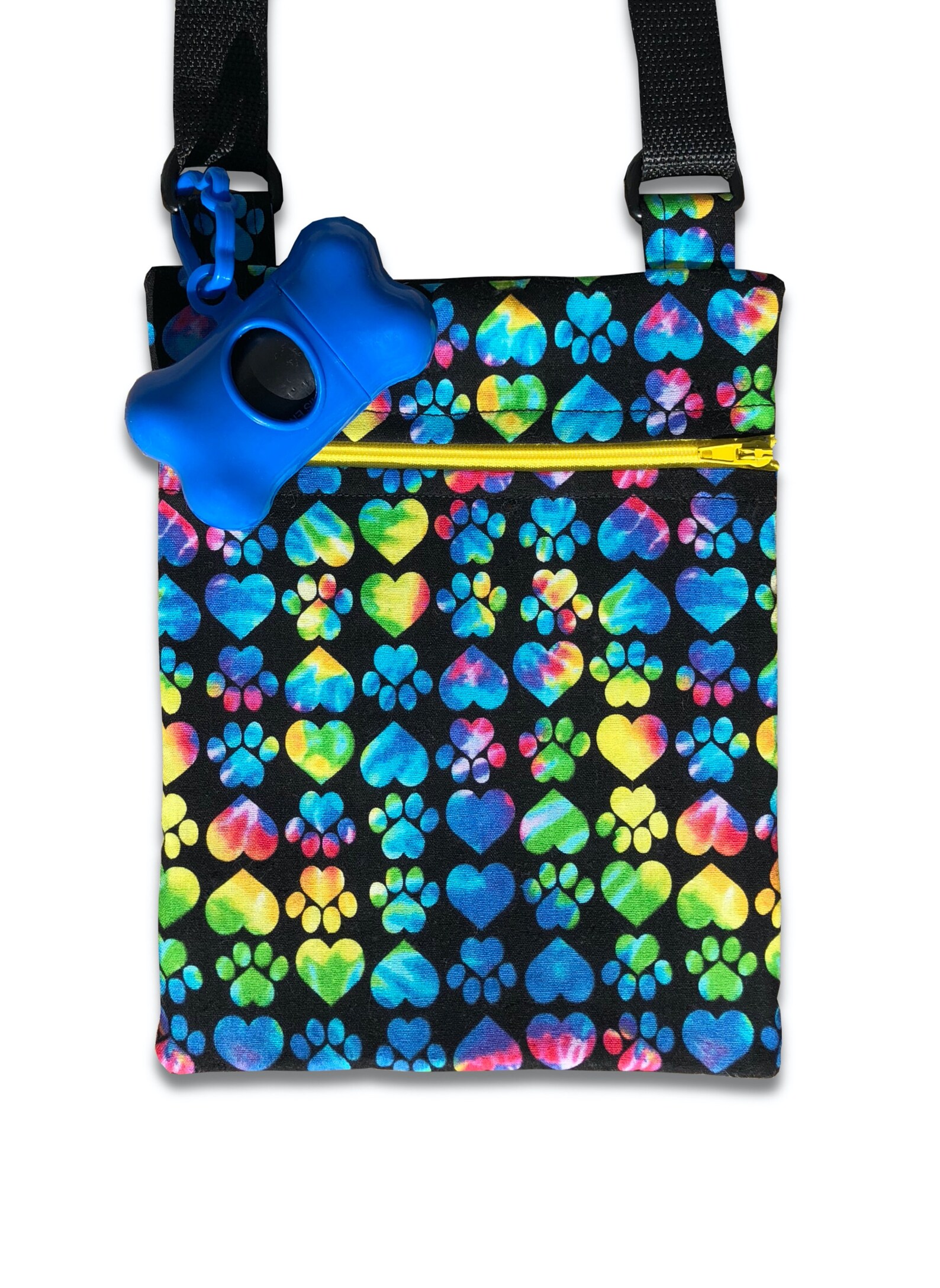 Dog Walking Bag with Poop Bag Dispenser Tie Dye Dog Walking Etsy