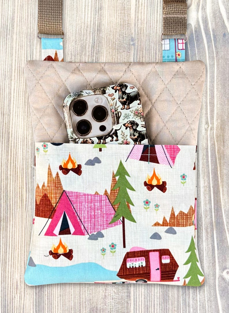 Crossbody Hiking Bag with Adjustable Strap - more patterns available image 16