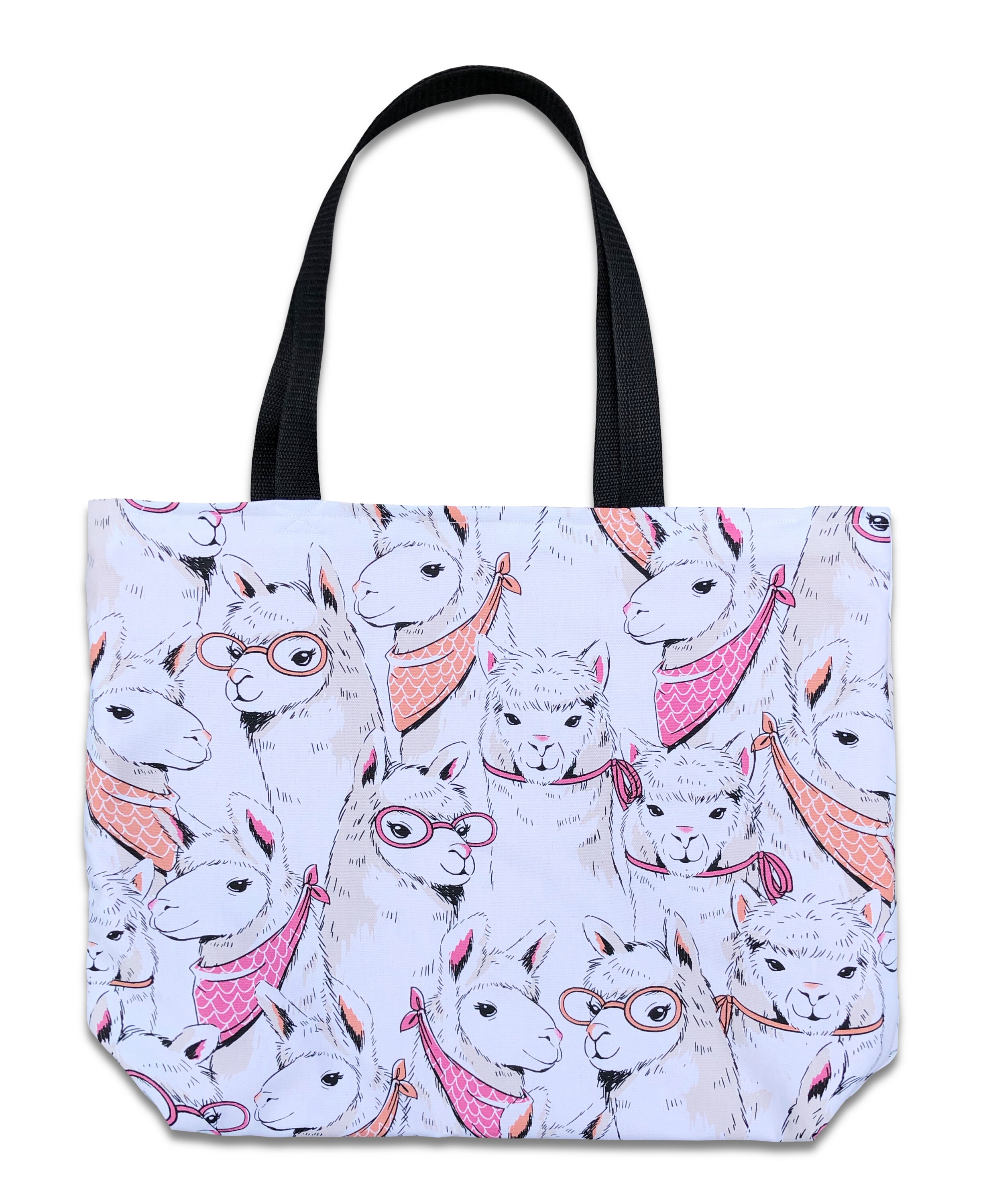Llama Tote Bag Llama Bag Llama Purse Canvas Tote with Llama Etsy