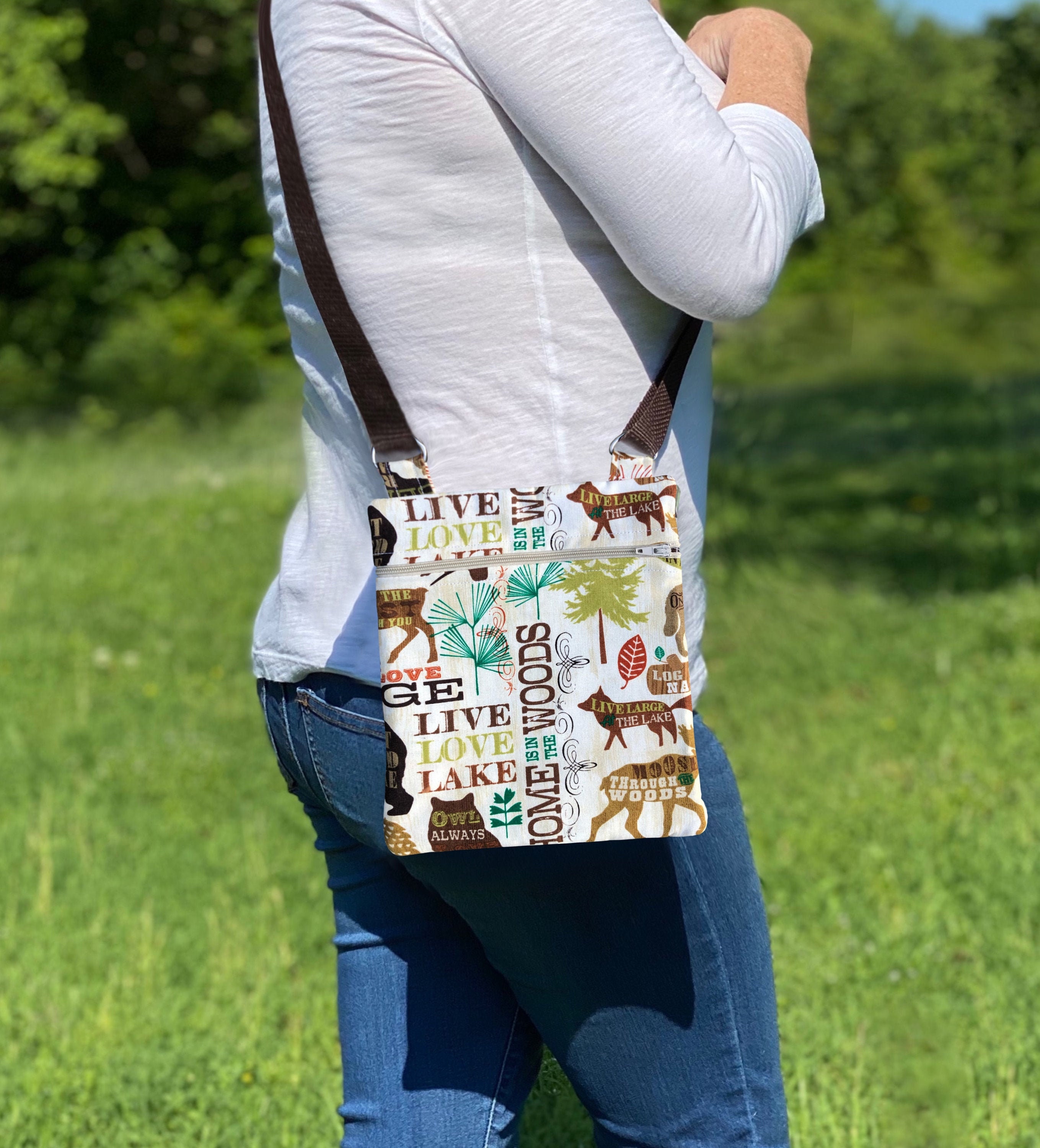 Hiking Crossbody Bag With Adjustable Strap Lightweight Hiking Etsy