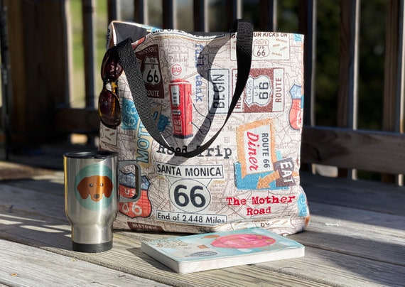 reversible canvas tote