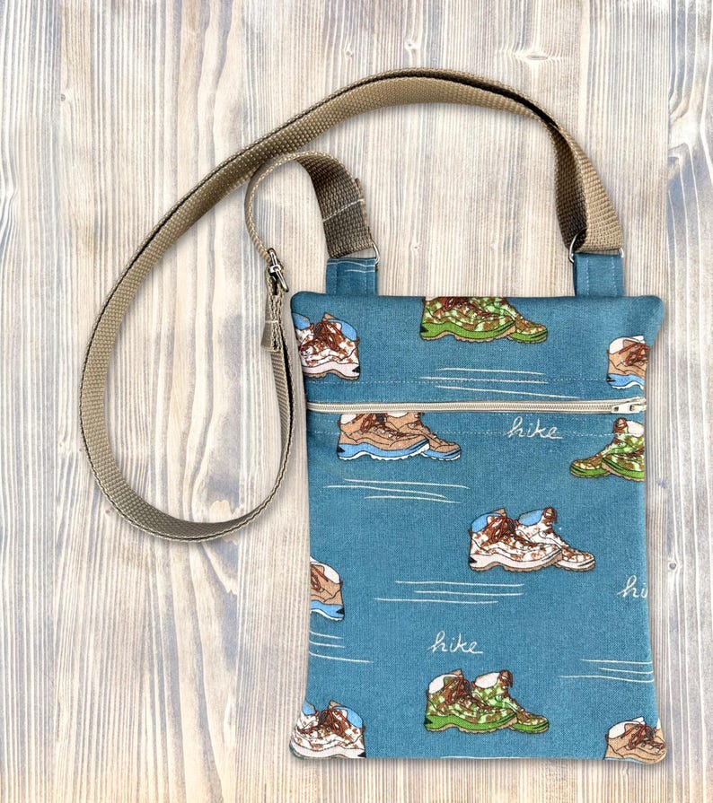 Crossbody Hiking Bag with Adjustable Strap - more patterns available image 1