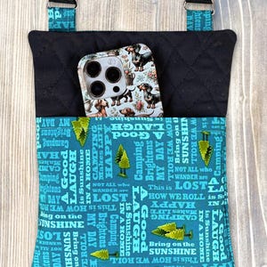 Crossbody Hiking Bag with Adjustable Strap - more patterns available image 15